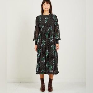 GANNI ROMETTY GEORGETTE DRESS